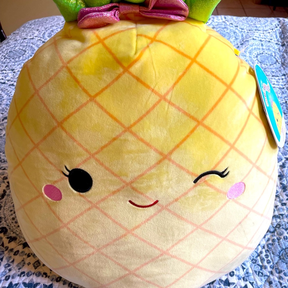 Maui the 18 inch pineapple Squishmallow. NWT and very huggable!